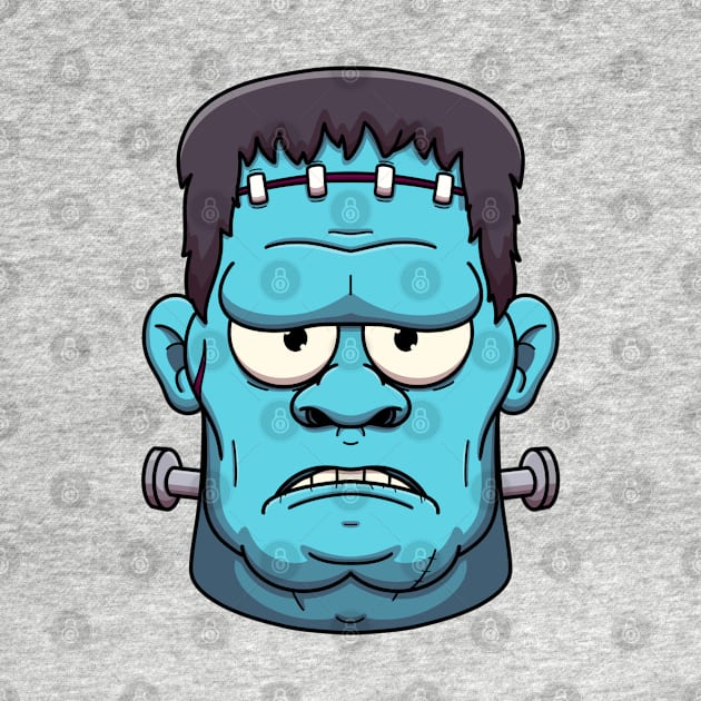 Frankenstein Monster Face by TheMaskedTooner